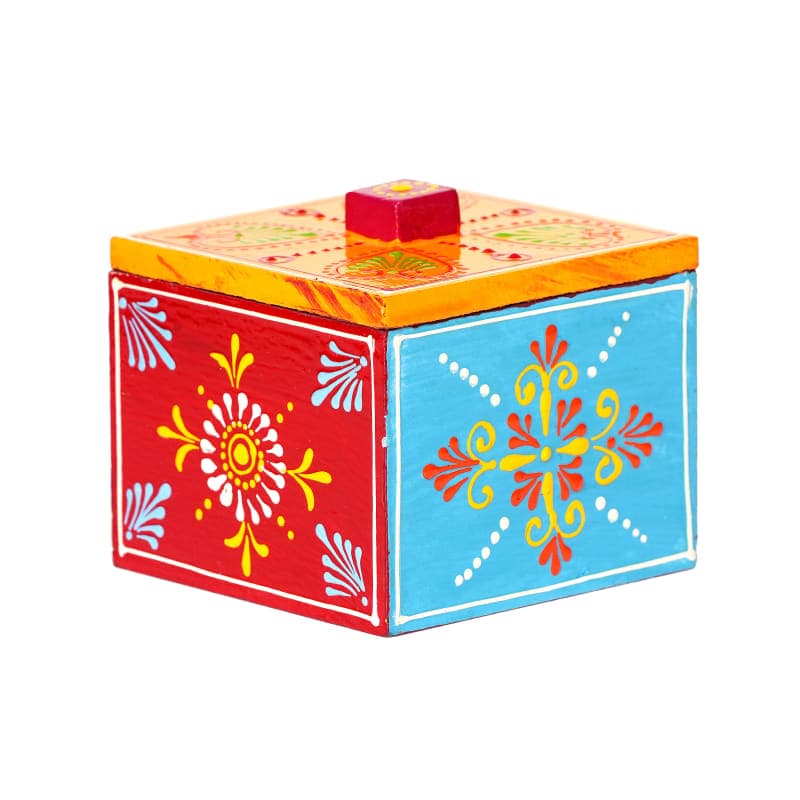 Folk Keepsake Box — Multicolor